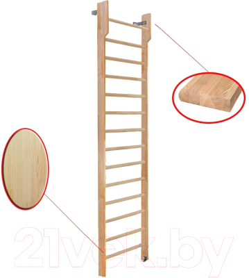 Шведская стенка Dinamika С турником ZSO-002565 (3x0.8, сосна)