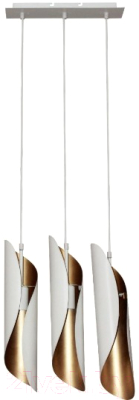 Люстра Элетех Маэстро 2 232 НСБ 01-3x60-156 / 1005404632 (белый/золотой) - фото