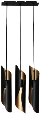 Люстра Элетех Маэстро 2 232 НСБ 01-3x60-156 / 1005404629 (черный/золотой) - фото