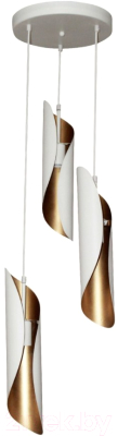 Люстра Элетех Маэстро 2 233 НСБ 01-3x60-157 / 1005404631 (белый/золотой) - фото