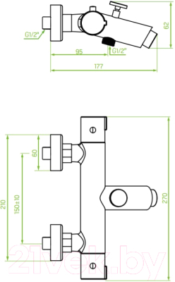 Смеситель Laveo Termico BAT71TD