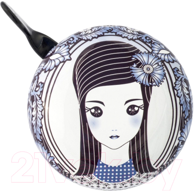 Звонок для велосипеда Liix Девушка в голубом / 6844 - фото