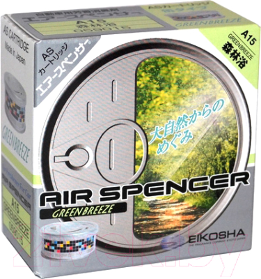 Ароматизатор автомобильный Eikosha Spirit Refill Green Breeze / A-15 - фото