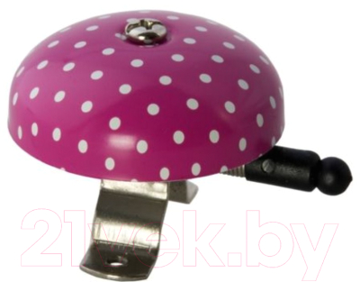 Звонок для велосипеда Liix Горошек розовый / 1342 - фото