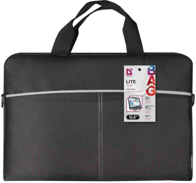 Сумка для ноутбука Defender Lite 15.6 / 26086 (черный/серый)