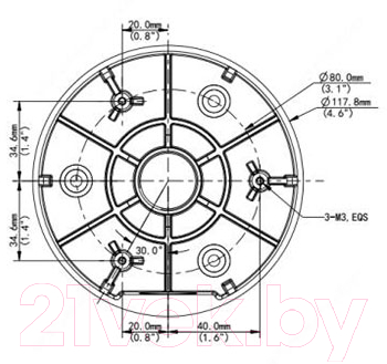 Монтажная коробка Uniview TR-JB03-I-IN