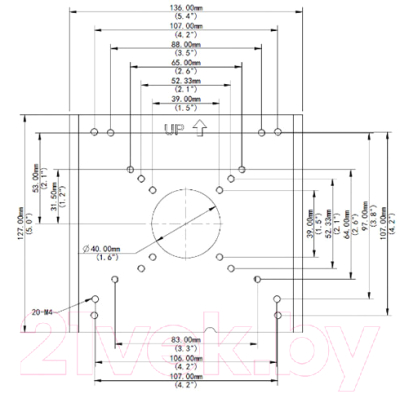 Кронштейн для камер видеонаблюдения Uniview TR-UP06-C-IN