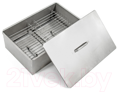 Коптильня НПО Кедр KS2-07 с поддоном для сбора жира (58х38х22)