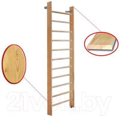 Шведская стенка Dinamika Детская ZSO-000047 (1.8x0.7, сосна)