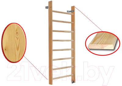 Шведская стенка Dinamika Детская ZSO-000076 (1.8x0.7, сосна)