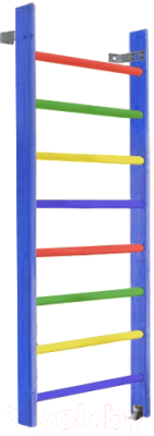 Шведская стенка Dinamika Детская цветная ZSO-000087 (1.8x0.7, сосна) - фото