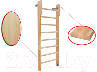 Шведская стенка Dinamika Детская с турником ZSO-002560 (1.8x0.7, сосна)