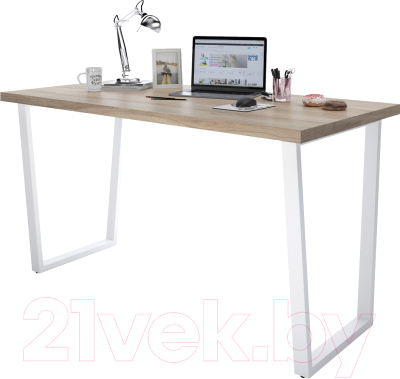Письменный стол Domus СП013W-K017 / 12.013.401.06 (белый/вяз светлый) - фото