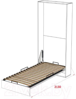 Шкаф-кровать трансформер Макс Стайл Studio 18мм 90x200