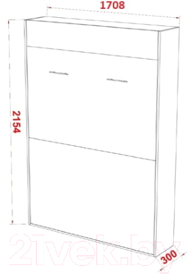 Шкаф-кровать трансформер Макс Стайл Studio 18мм 160x200