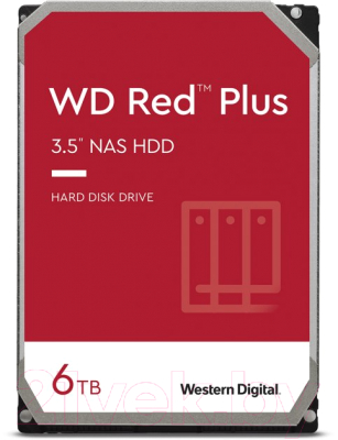 Жесткий диск Western Digital Red Plus 6TB (WD60EFZX) - фото