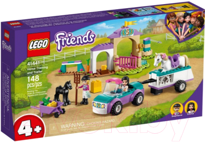 Конструктор Lego Friends Тренировка лошади и прицеп для перевозки 41441 - фото