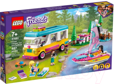 Конструктор Lego Friends Лесной дом на колесах и парусная лодка 41681 - фото