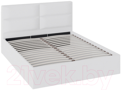 Двуспальная кровать ТриЯ Глосс ТД-319.01.02 с мягкой обивкой с ПМ 160x200 - фото