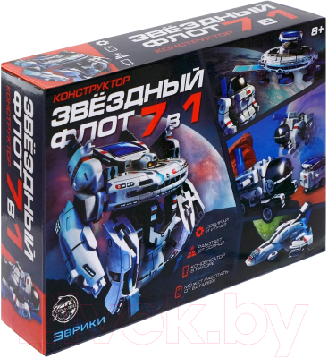 Конструктор электромеханический Эврики Звездный флот / 1824303 - фото