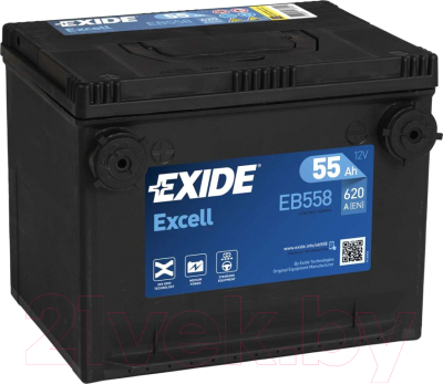 Автомобильный аккумулятор Exide Excell EB558 - фото