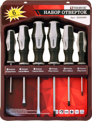 Набор отверток Thorvik SDS06BH - фото