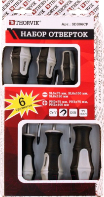 Набор отверток Thorvik SDS06CP - фото