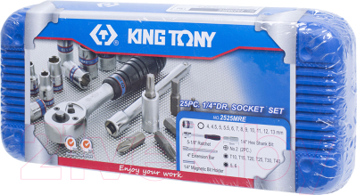 Набор головок, бит King TONY 2525MRE