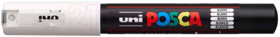 Маркер перманентный UNI Mitsubishi Pencil PC-1M White - фото