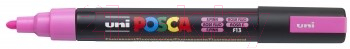 Маркер художественный UNI Mitsubishi Pencil На водной основе 0.7мм / PC-1M PINK - фото