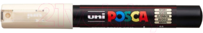 Маркер художественный UNI Mitsubishi Pencil На водной основе 0.7мм / PC-1M IVORY - фото
