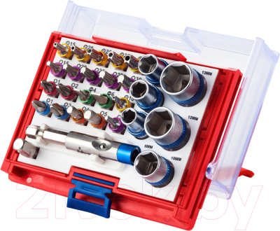 Набор головок, бит Мастак 058-10028C - фото