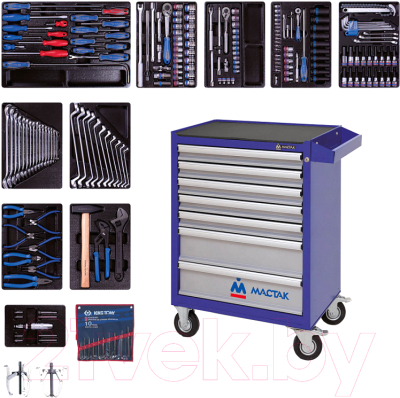 Универсальный набор инструментов King TONY 934-100AMB - фото