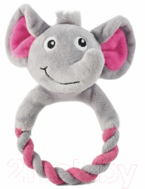 Игрушка для собак Triol Puppy Слоник с кольцом / 12141129 - фото