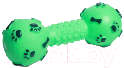 Игрушка для собак Triol Гантель с лапками и косточками / 12101047 - фото