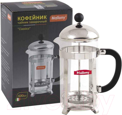 Френч-пресс Mallony Сlassico T002-600ML / 950144