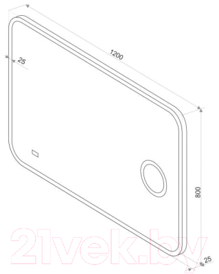 Зеркало Континент Sevilla Bliss Led 120x80