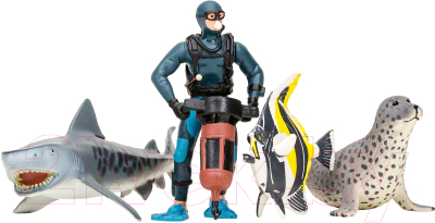 Набор фигурок коллекционных Masai Mara Мир морских животных / ММ203-008 - фото