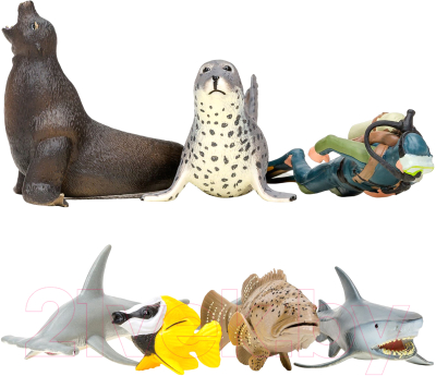 Набор фигурок коллекционных Masai Mara Мир морских животных / ММ203-017 - фото