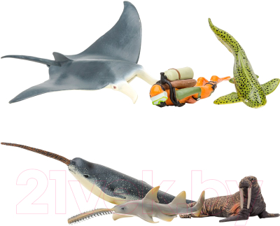 Набор фигурок коллекционных Masai Mara Мир морских животных / ММ203-024 - фото