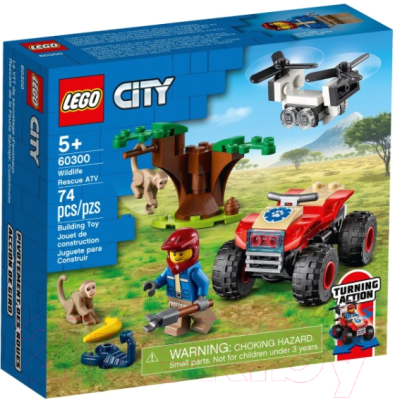 Конструктор Lego City Спасательный вездеход для зверей 60300 - фото