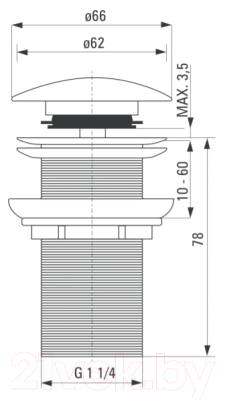 Донный клапан Deante NHC B10A