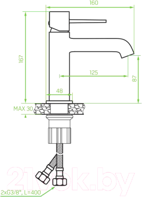 Смеситель Laveo Pola BAP722D