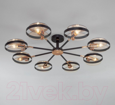 Люстра Евросвет 70121/8 (черный) - фото