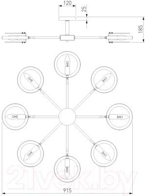 Люстра Евросвет 70121/8 (белый)