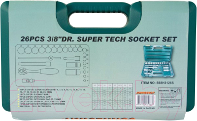 Набор головок слесарных Jonnesway S68H3126S