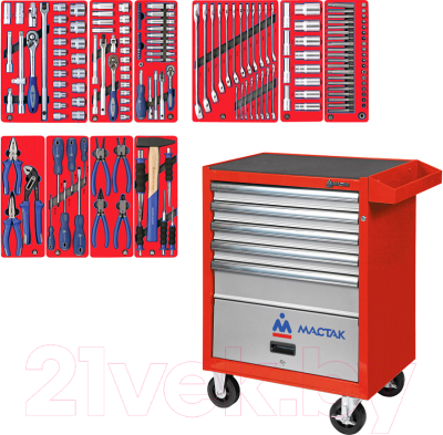 Универсальный набор инструментов Мастак 52-05186R - фото