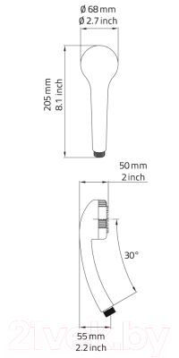 Лейка ручного душа Ridder 091290