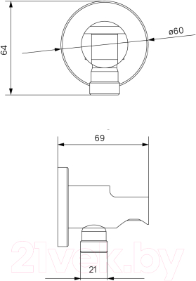 Подключение для душевого шланга Iddis 003BL01i62