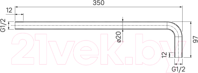 Душевой кронштейн IDDIS 001BB35i61